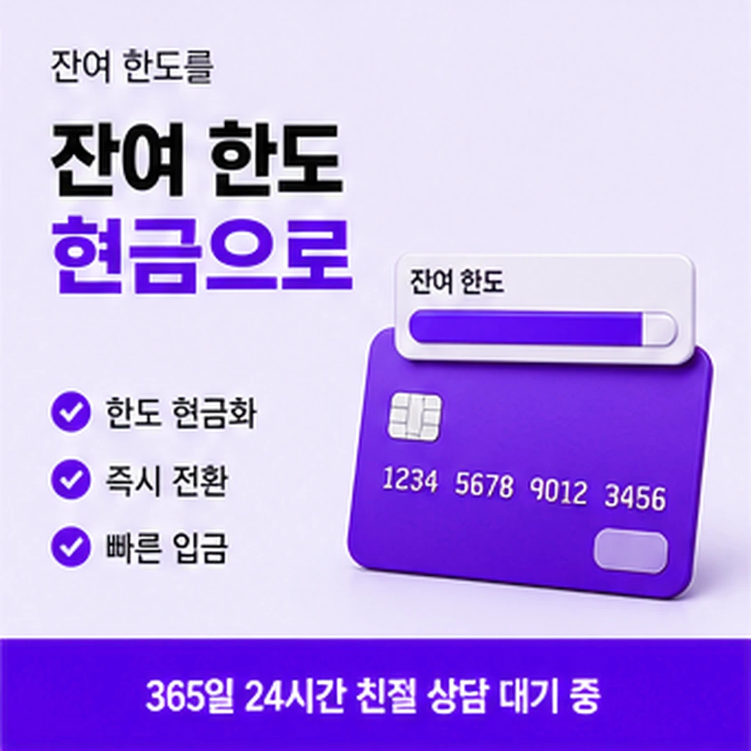 다음머니 카드깡할부 할부 개월 수 나누기 안내 카드 배너